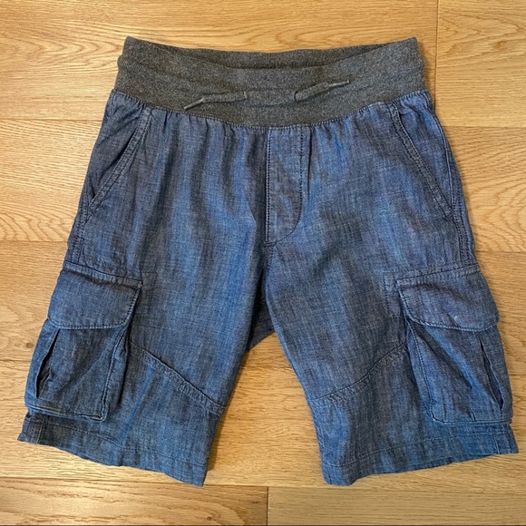 2/$20 Gap Chambray Sz 8 Cargo Shorts - Picture 1 of 7